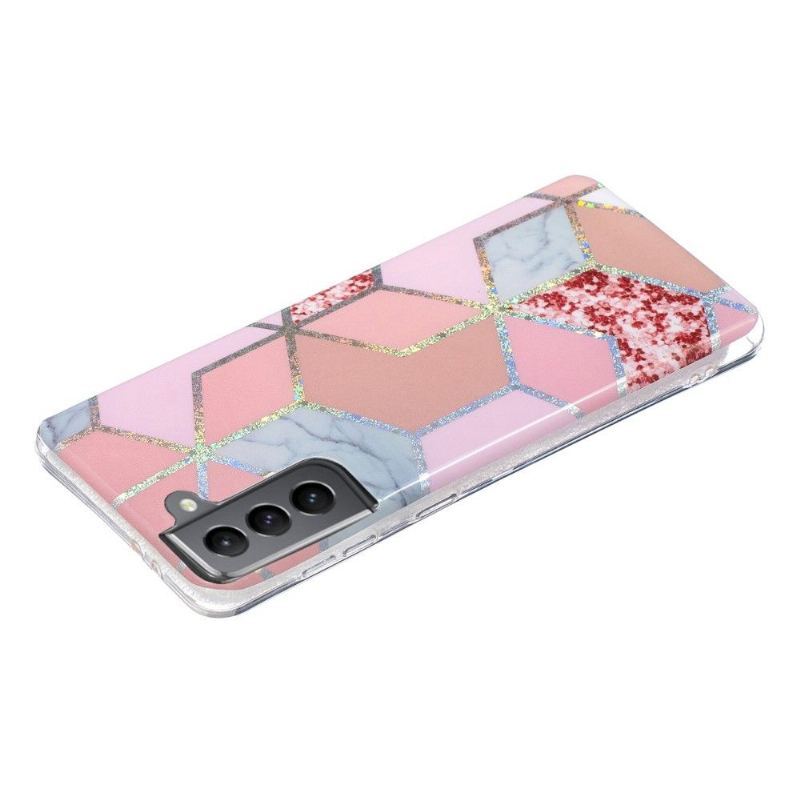 Etui do Samsung Galaxy S21 FE Anti-fall Silikonowa Geometria