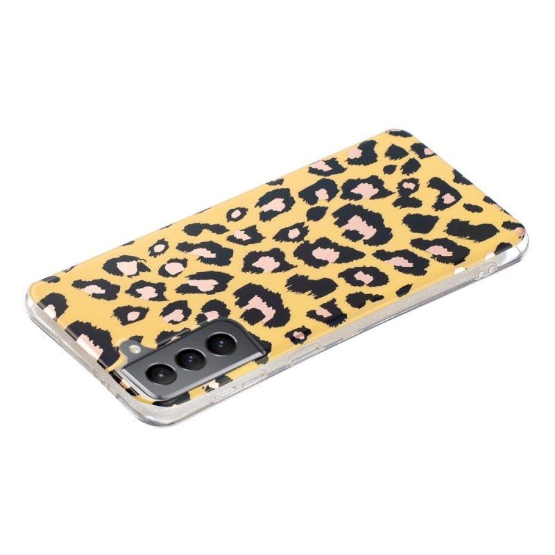 Etui do Samsung Galaxy S21 FE Anti-fall Silikonowy Lampart