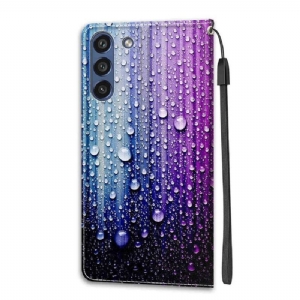 Etui Folio do Samsung Galaxy S21 FE Krople Wody