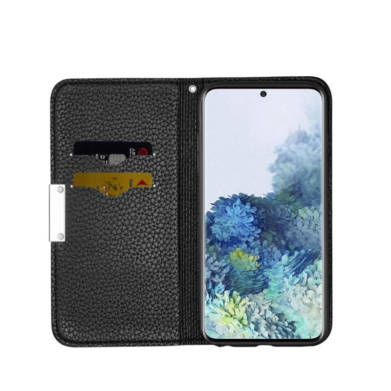 Etui Na Telefon Pokrowce do Samsung Galaxy S21 FE Biznes Etui Folio Ziarnista Faux Skórzane Klapki