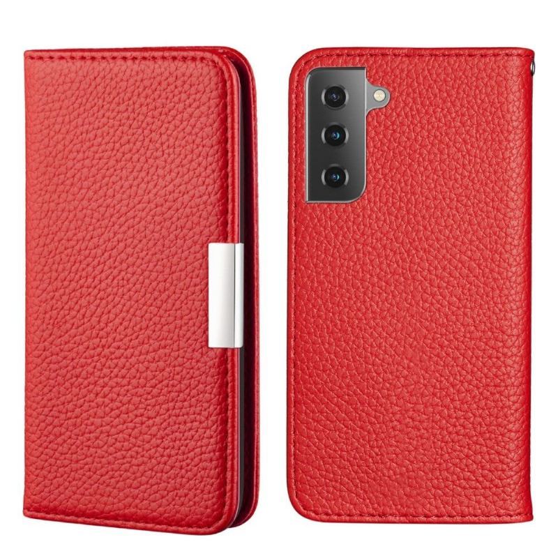 Etui Na Telefon Pokrowce do Samsung Galaxy S21 FE Biznes Etui Folio Ziarnista Faux Skórzane Klapki