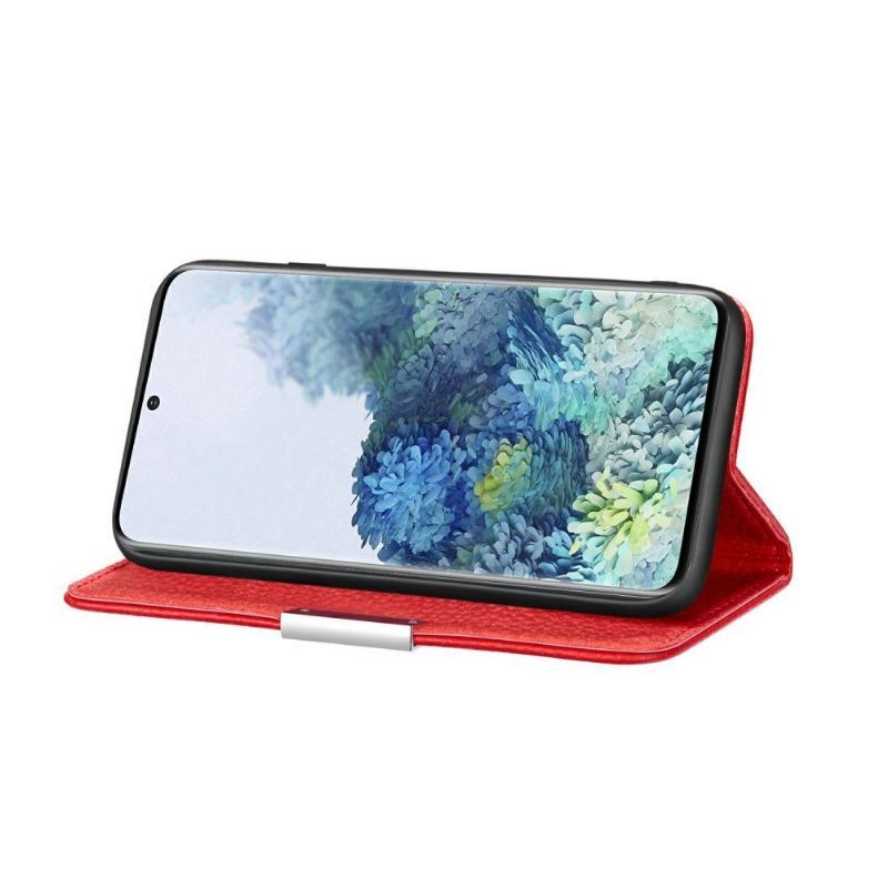 Etui Na Telefon Pokrowce do Samsung Galaxy S21 FE Biznes Etui Folio Ziarnista Faux Skórzane Klapki