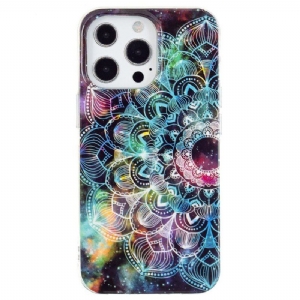 Etui do iPhone 15 Pro Max Mandala Fluorescencyjna