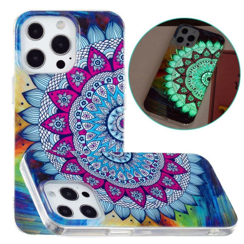 Etui do iPhone 15 Pro Max Mandala Fluorescencyjna