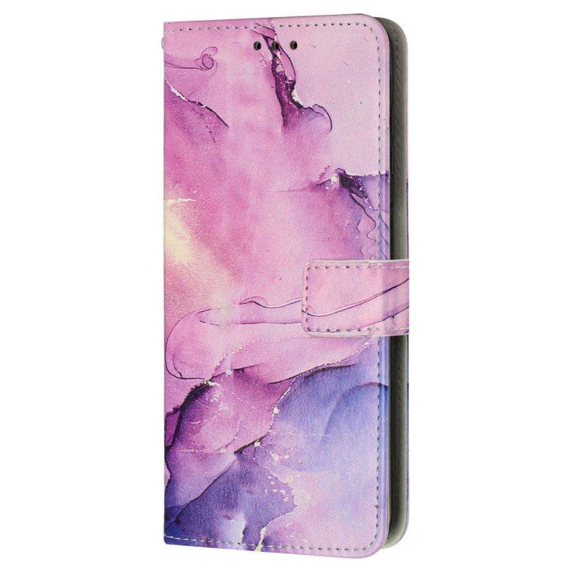 Etui Folio do iPhone 15 Pro Max Styl Marmurkowy