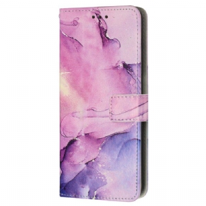 Etui Folio do iPhone 15 Pro Max Styl Marmurkowy