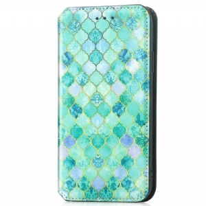 Etui Folio do iPhone 15 Pro Max Wykres Caseneo