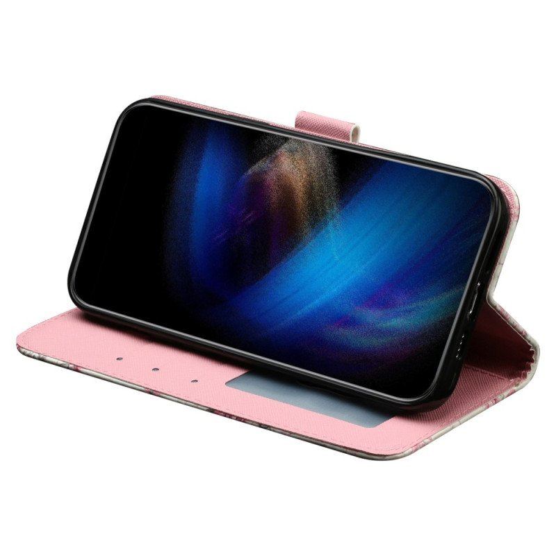 Etui Folio do iPhone 15 Pro Max z Łańcuch Pluszowe Misie 3d Z Paskiem