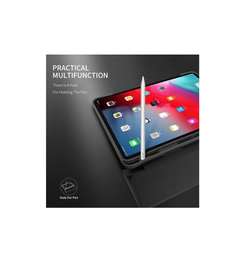 iPad Pro 11" 2018 - Etui Premium Canvas Effect - Czarne