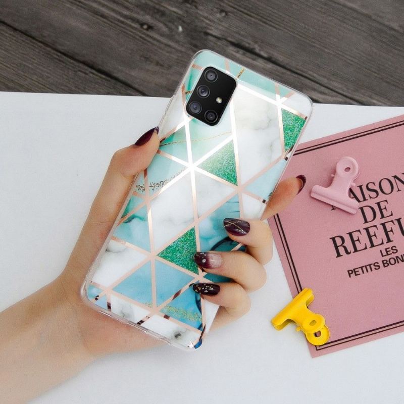 Etui do Samsung Galaxy A51 5G Biznes Elastyczna Geometria