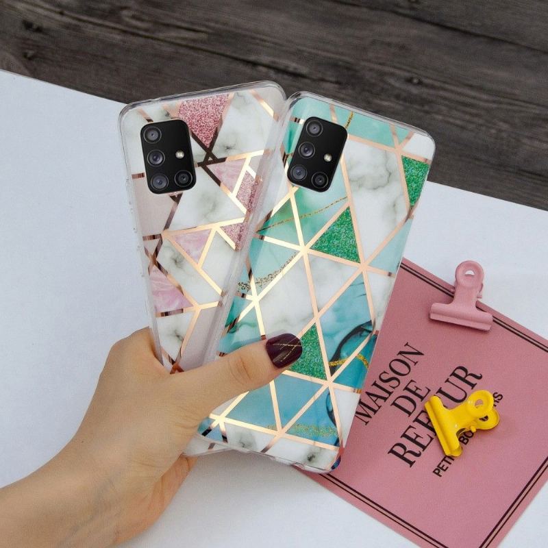 Etui do Samsung Galaxy A51 5G Biznes Elastyczna Geometria