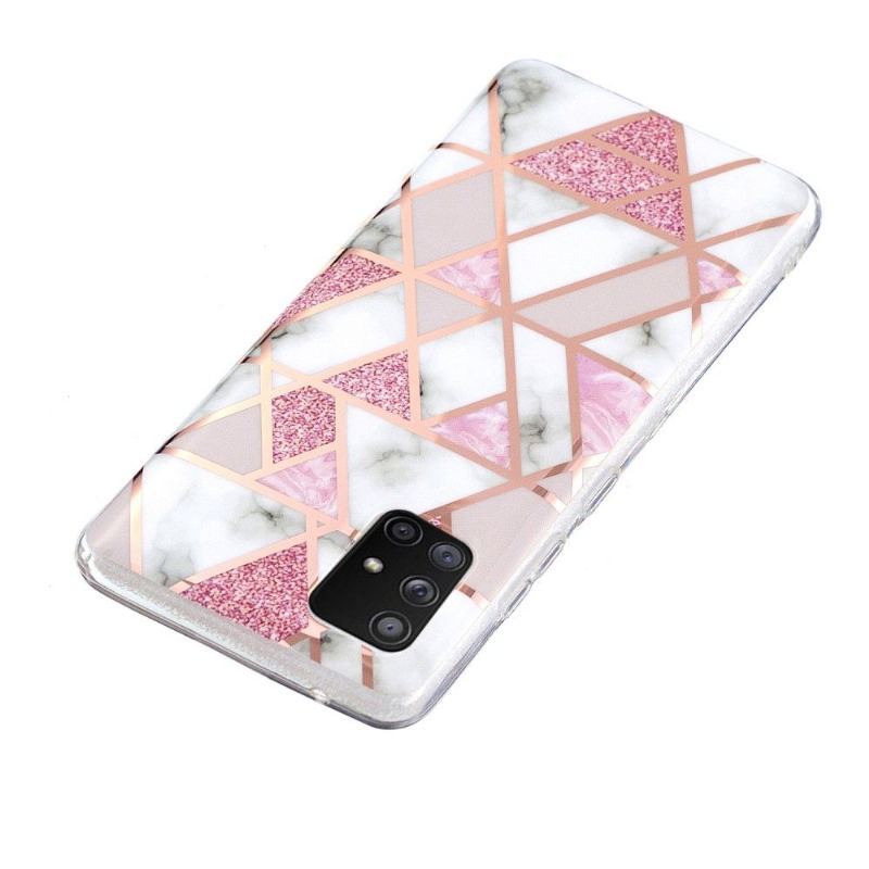 Etui do Samsung Galaxy A51 5G Biznes Elastyczna Geometria