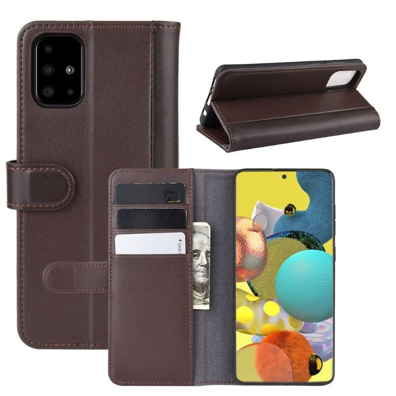 Etui Folio do Samsung Galaxy A51 5G Classic Premium Skóra