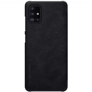 Etui Folio do Samsung Galaxy A51 5G Classic Seria Qin Efekt Skóry