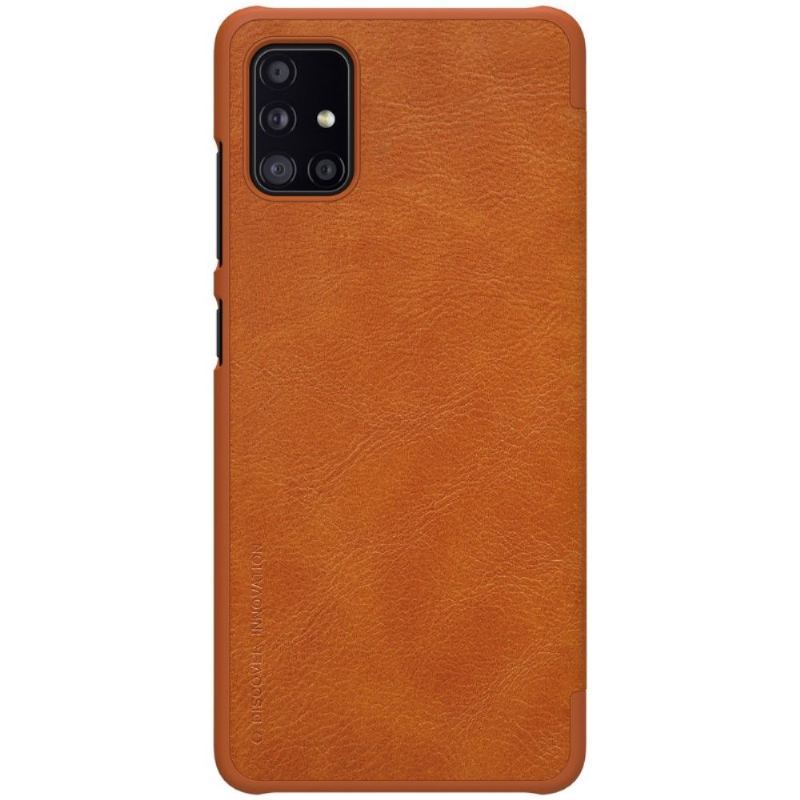 Etui Folio do Samsung Galaxy A51 5G Classic Seria Qin Efekt Skóry