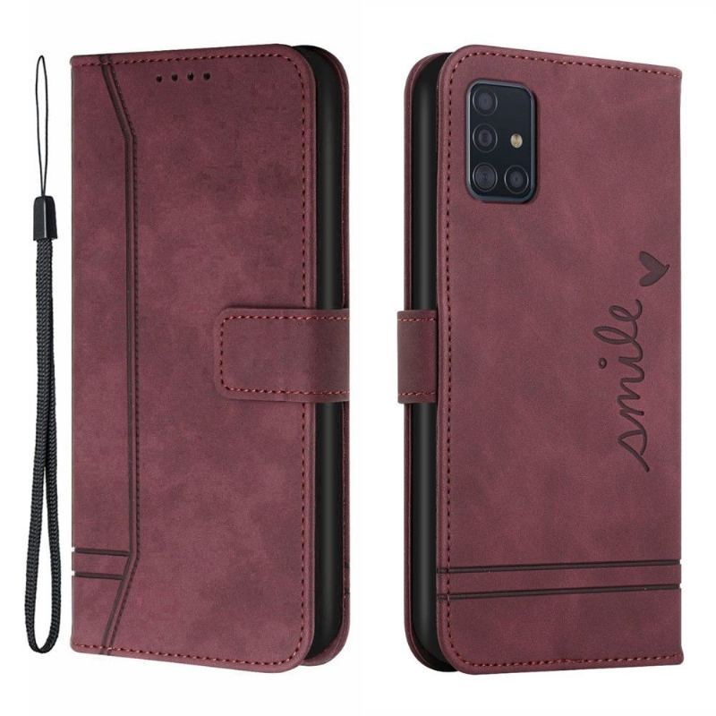 Etui Folio do Samsung Galaxy A51 5G Uśmiech Linii