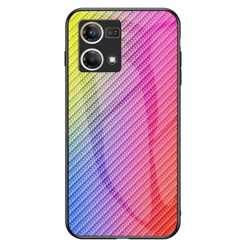 Etui do Oppo Reno 7 Szkło Hartowane Z Włókna Węglowego W Stylu