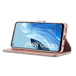 Etui Folio do Oppo Reno 7 Classic Skórzany Efekt Lc.imeeke