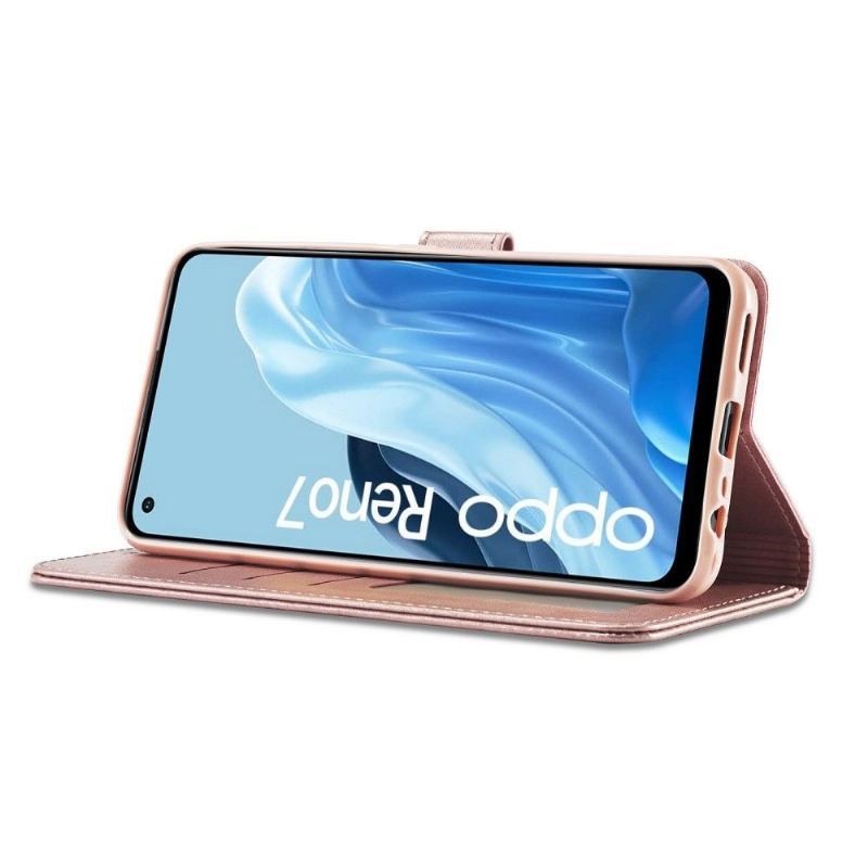 Etui Folio do Oppo Reno 7 Classic Skórzany Efekt Lc.imeeke