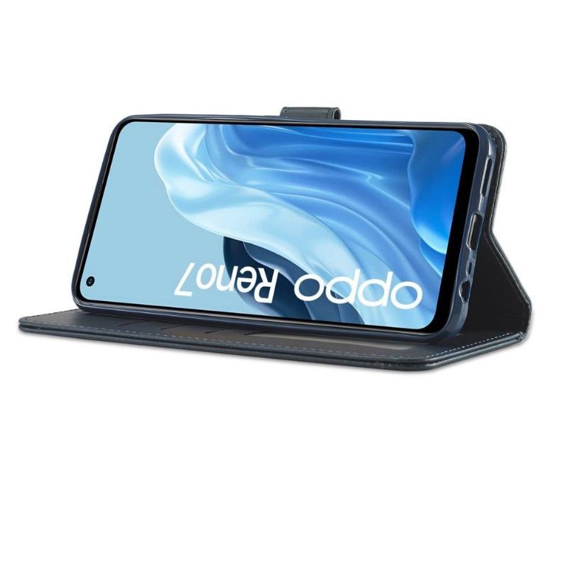 Etui Folio do Oppo Reno 7 Classic Skórzany Efekt Lc.imeeke