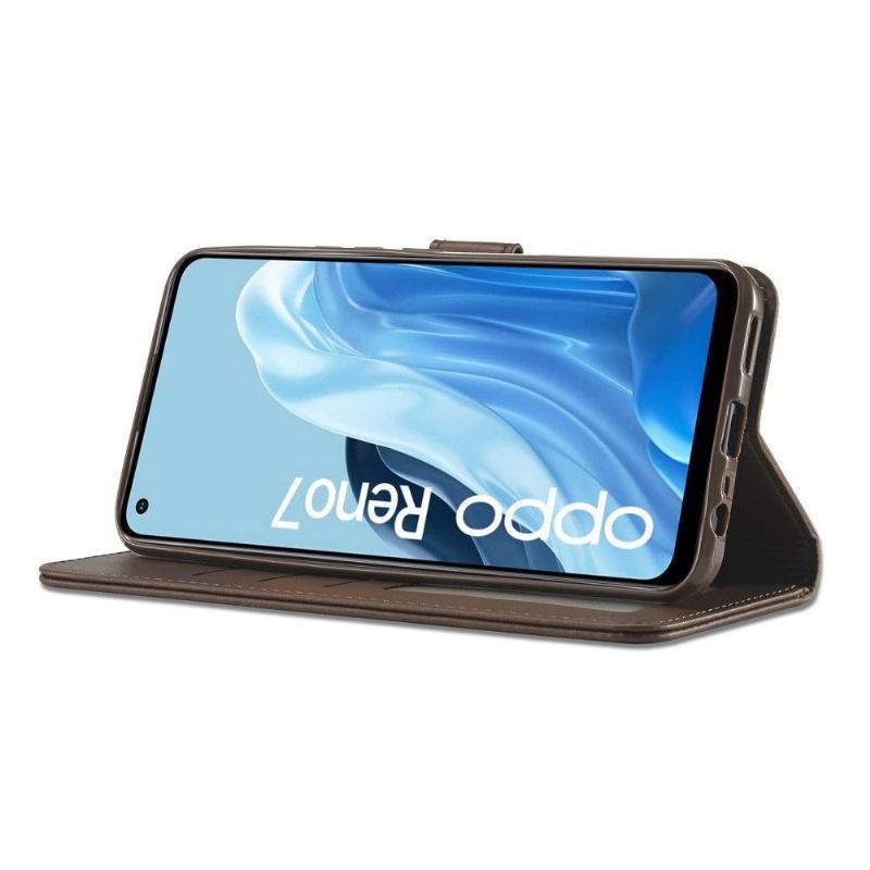 Etui Folio do Oppo Reno 7 Classic Skórzany Efekt Lc.imeeke