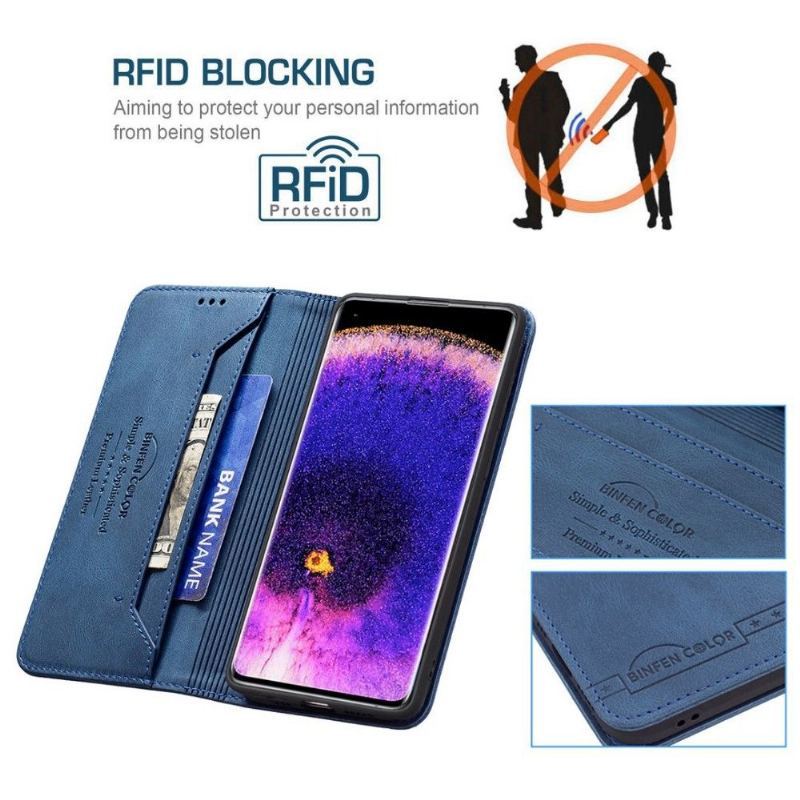 Etui Folio do Oppo Reno 7 Skórzany Futerał Binfen Flip Series-5