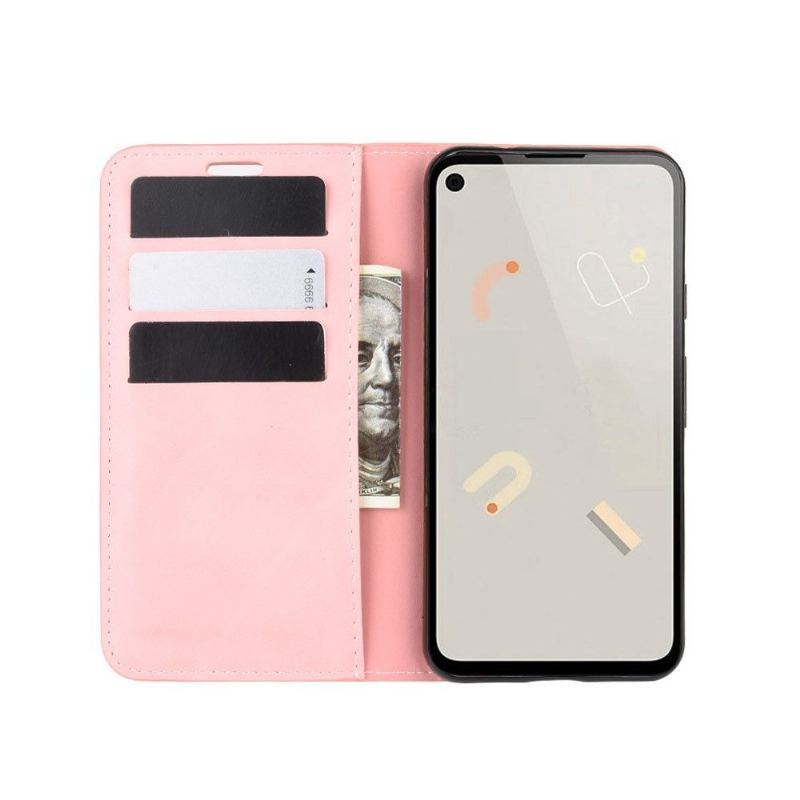 Etui Folio do Google Pixel 4a Classic Biznes Retro