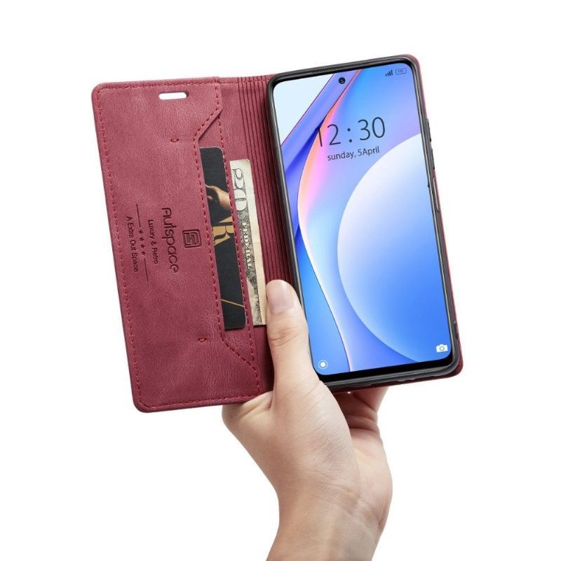 Etui Folio do Xiaomi Mi 10T Lite Autspace Sztuczna Skóra