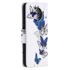 Etui Folio do Xiaomi Mi 10T Lite Obrzeża Wiele Motyli