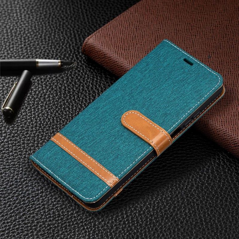 Etui Folio do Xiaomi Mi 10T Lite Pokrowiec Z Tkaniny