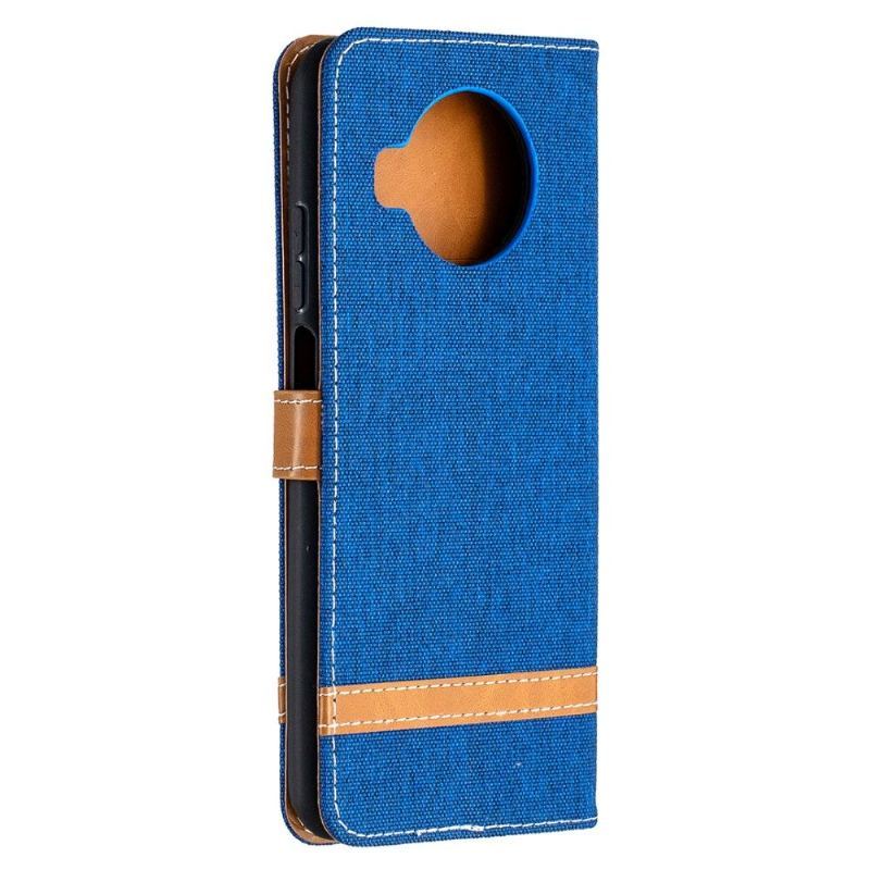 Etui Folio do Xiaomi Mi 10T Lite Pokrowiec Z Tkaniny