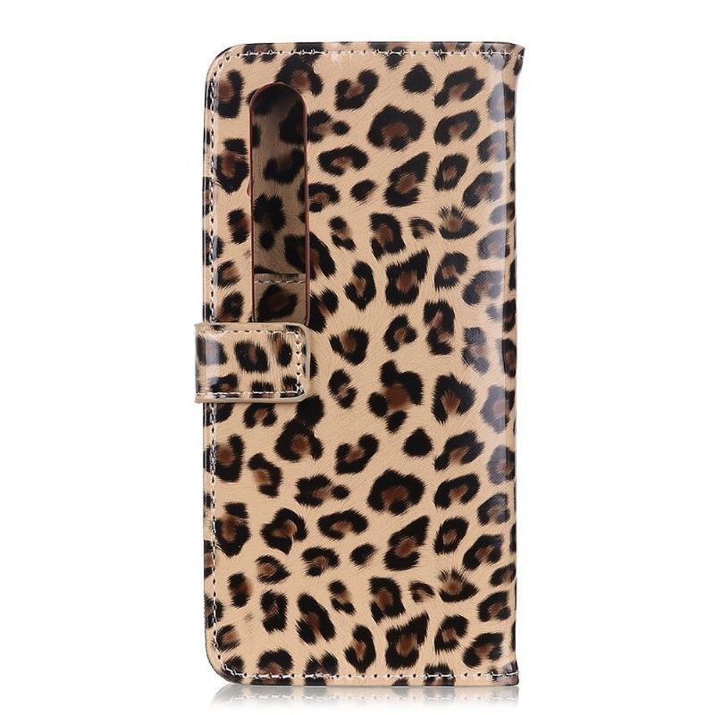 Etui Folio do Xiaomi Mi 10 / 10 Pro Classic Leopard Etui Na Karty Z Imitacji Skóry