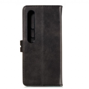 Etui Folio do Xiaomi Mi 10 / 10 Pro Matowa Skóra Kociak