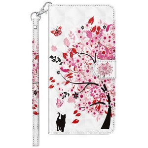 Etui Folio Do Samsung Galaxy S24 5g CZerwone Drzewo Z Paskiem