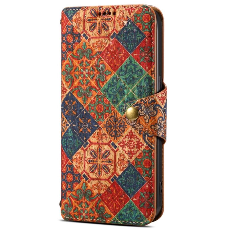 Etui Folio Do Samsung Galaxy S24 5g Nadruk Kwiatowy