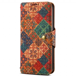 Etui Folio Do Samsung Galaxy S24 5g Nadruk Kwiatowy