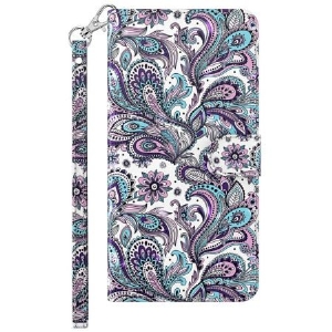 Etui Folio Do Samsung Galaxy S24 5g Wzór Paisley Z Paskiem