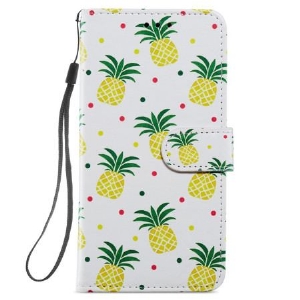 Etui Folio Samsung Galaxy S24 5g Ananas Z Paskiem Etui Ochronne