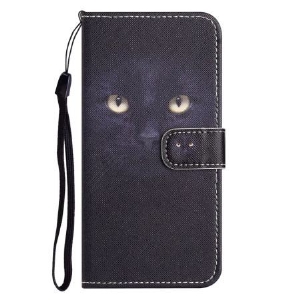 Etui Folio Samsung Galaxy S24 5g CZarne Kocie Oczy Z Paskiem Etui Ochronne