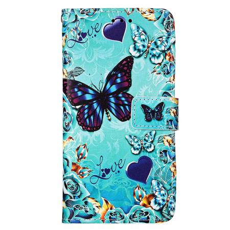 Etui Folio Samsung Galaxy S24 5g Motyle I Serca Z Paskiem