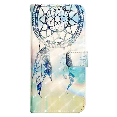 Etui Folio Samsung Galaxy S24 5g Niebieski Akwarelowy Łapacz Snów Etui Ochronne