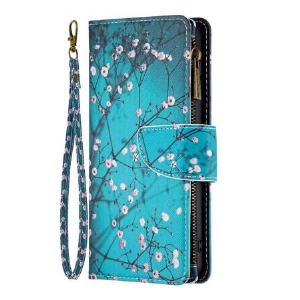 Etui Folio Samsung Galaxy S24 5g Portfel W Kwiaty Śliwy Z Paskiem