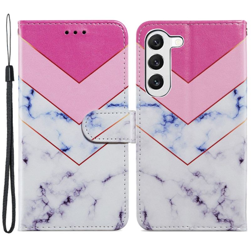 Etui Folio Samsung Galaxy S24 5g Wędzony Marmur W Lnaière Etui Ochronne