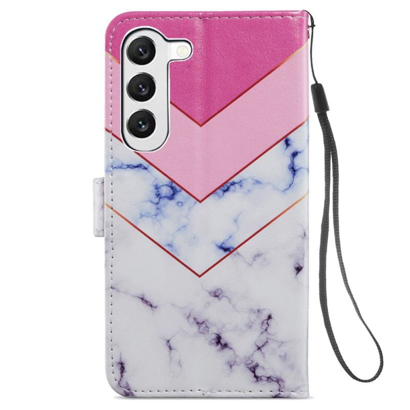 Etui Folio Samsung Galaxy S24 5g Wędzony Marmur W Lnaière Etui Ochronne