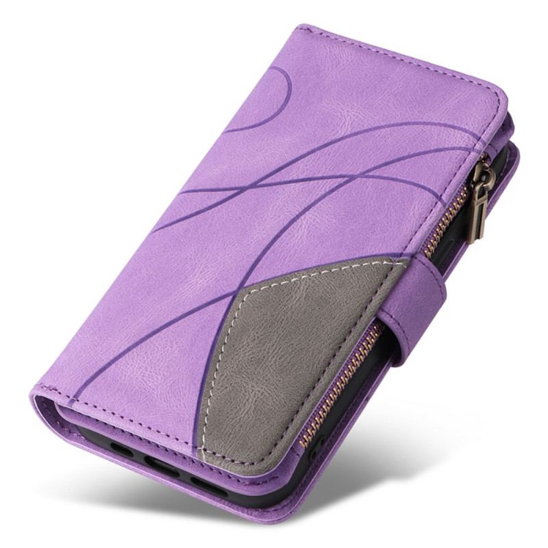 Etui Folio Samsung Galaxy S24 5g Z Dwukolorowym Portfelem Na Pasku Etui Ochronne