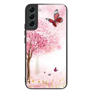 Etui Samsung Galaxy S24 5g Kwiaty Wiśni Ze Szkła Hartowanego