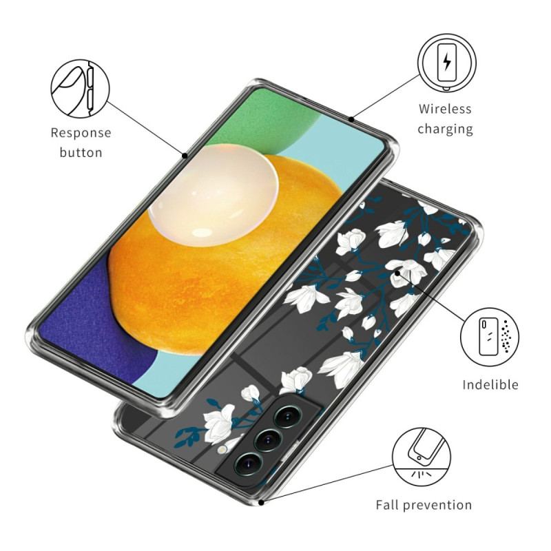 Etui Samsung Galaxy S24 5g Przezroczyste Magnolie Etui Ochronne