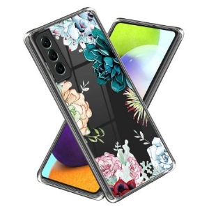 Etui Samsung Galaxy S24 5g Przezroczysty Kwiatowy