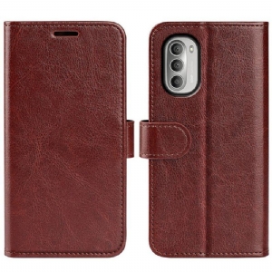 Etui Folio do Moto G51 5G Designerski Efekt Skóry