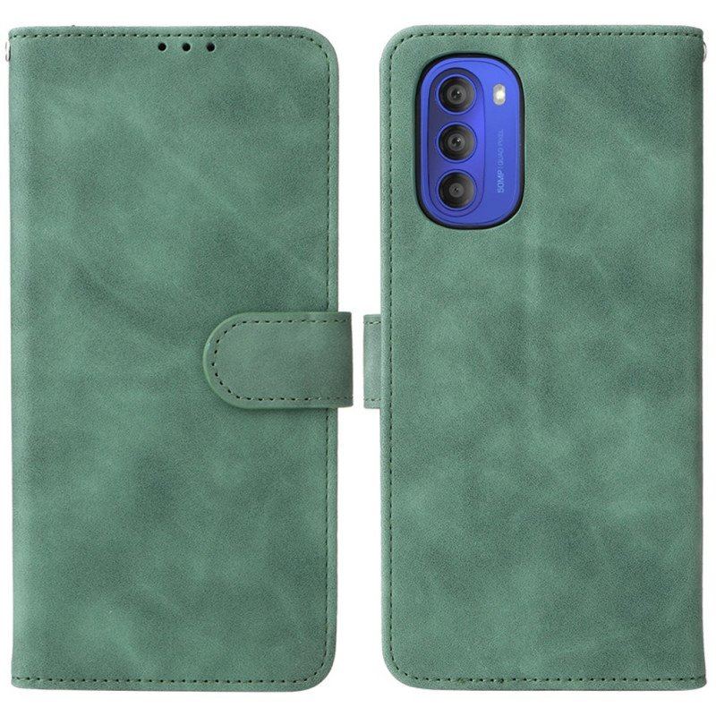 Etui Folio do Moto G51 5G Dotyk Skóry W Stylu Vintage